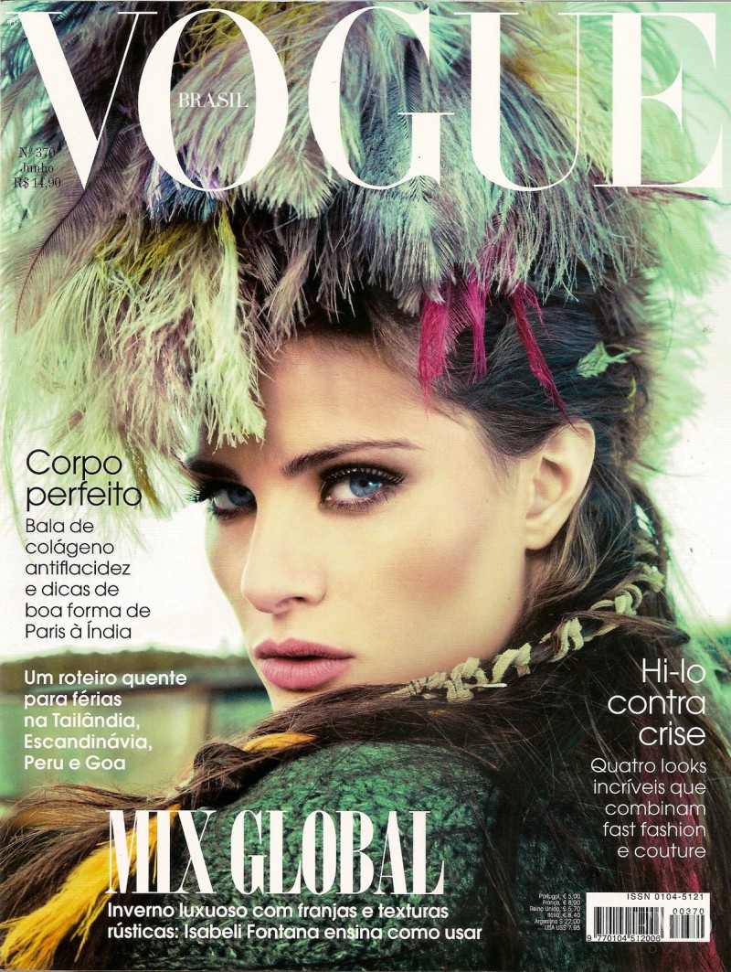 Isabeli Fontana featured on the Vogue Brazil cover from June 2009