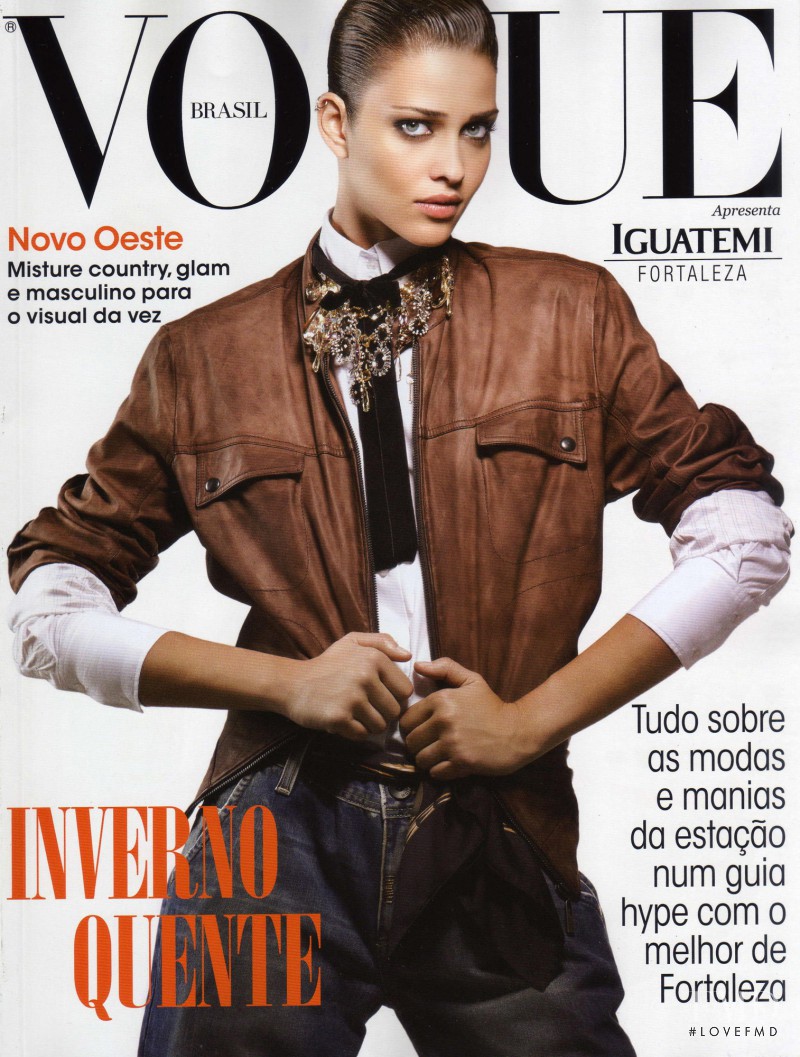 Ana Beatriz Barros featured on the Vogue Brazil cover from May 2009