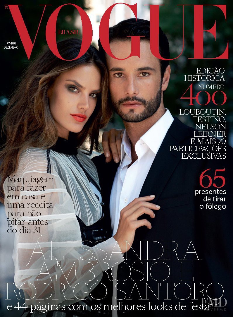 Alessandra Ambrosio featured on the Vogue Brazil cover from December 2011