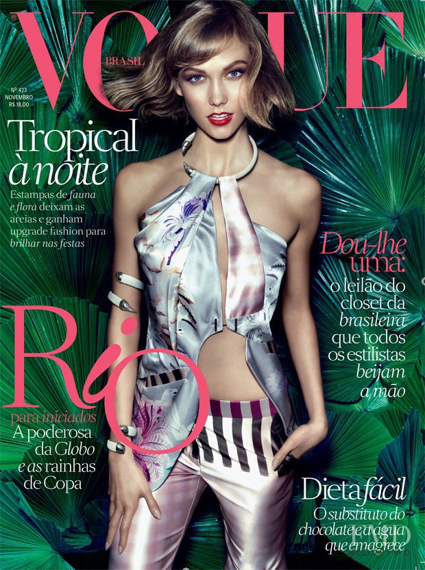 Karlie Kloss featured on the Vogue Brazil cover from November 2013