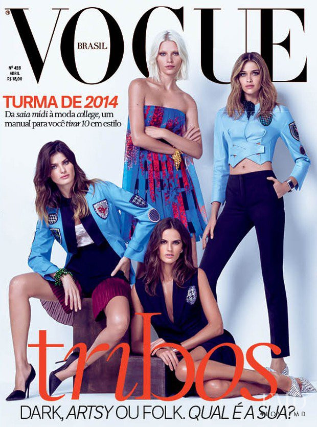 Isabeli Fontana, Ana Beatriz Barros, Izabel Goulart featured on the Vogue Brazil cover from April 2014