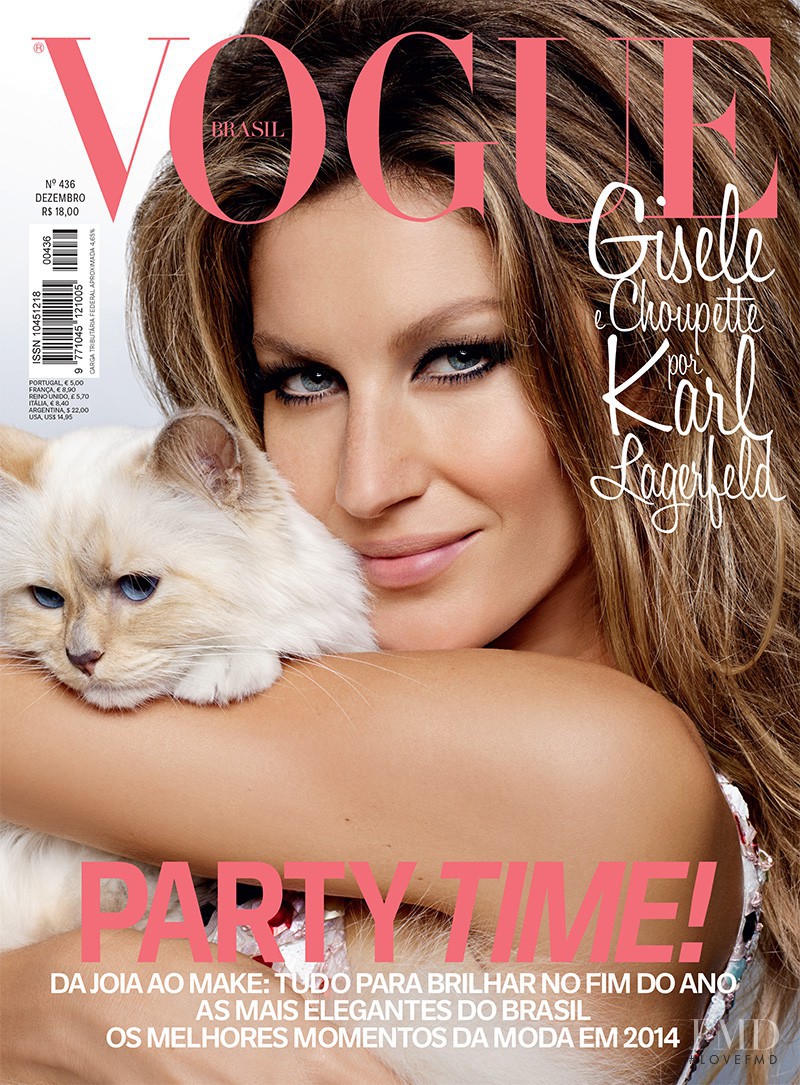 Gisele Bundchen featured on the Vogue Brazil cover from December 2014
