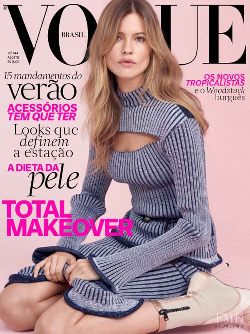 Cover of Vogue Brazil with Behati Prinsloo, August 2015 (ID:34502 ...
