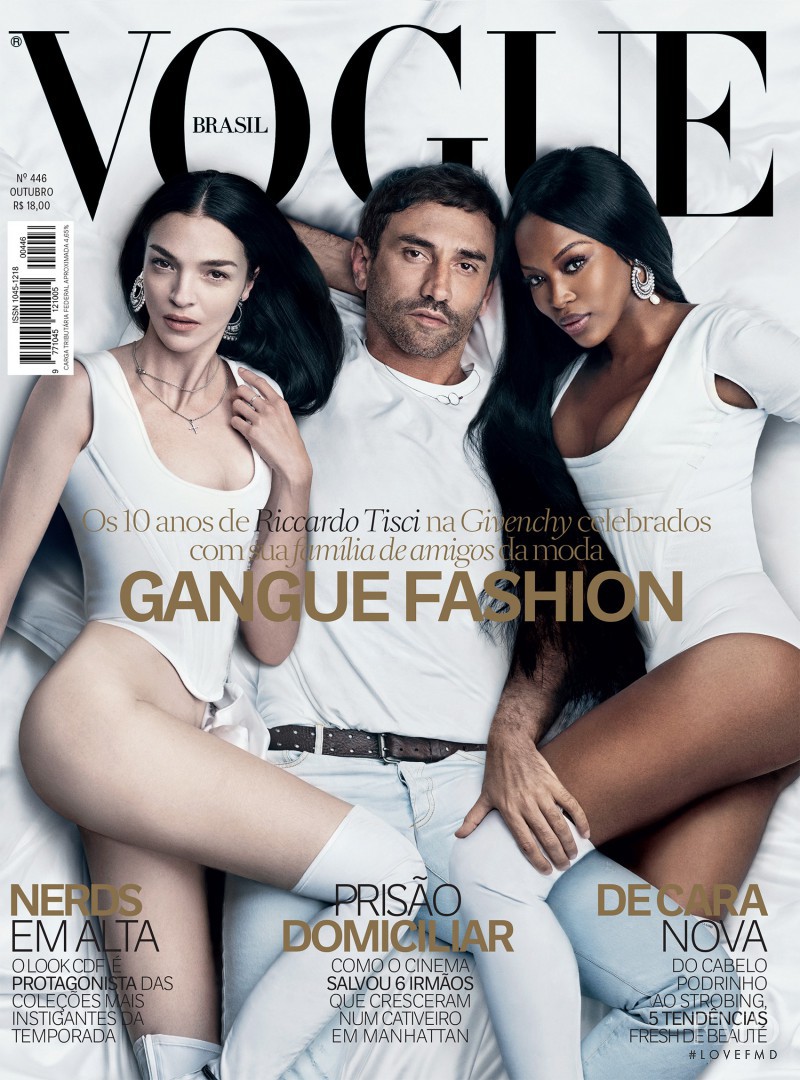 Naomi Campbell, Mariacarla Boscono featured on the Vogue Brazil cover from October 2015