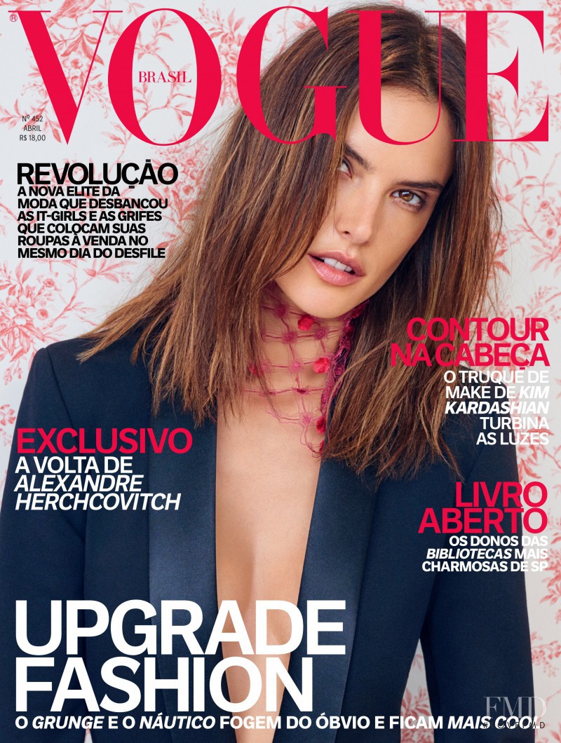 Alessandra Ambrosio featured on the Vogue Brazil cover from April 2016