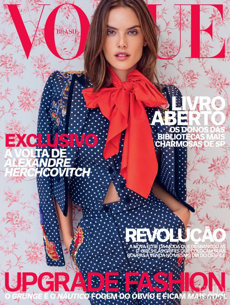Alessandra Ambrosio featured on the Vogue Brazil cover from April 2016