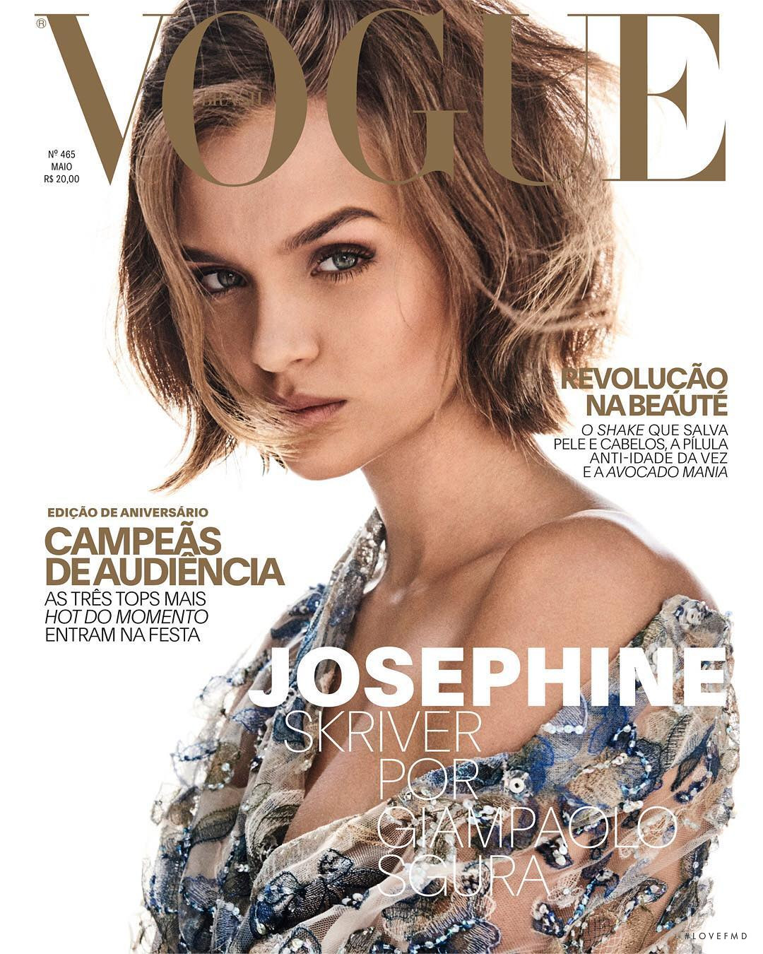 Cover of Vogue Brazil with Josephine Skriver, May 2017 (ID:56243 ...