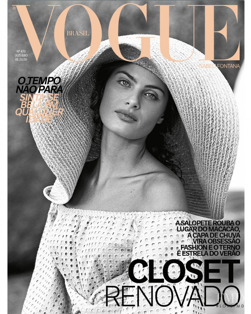 Isabeli Fontana featured on the Vogue Brazil cover from October 2017