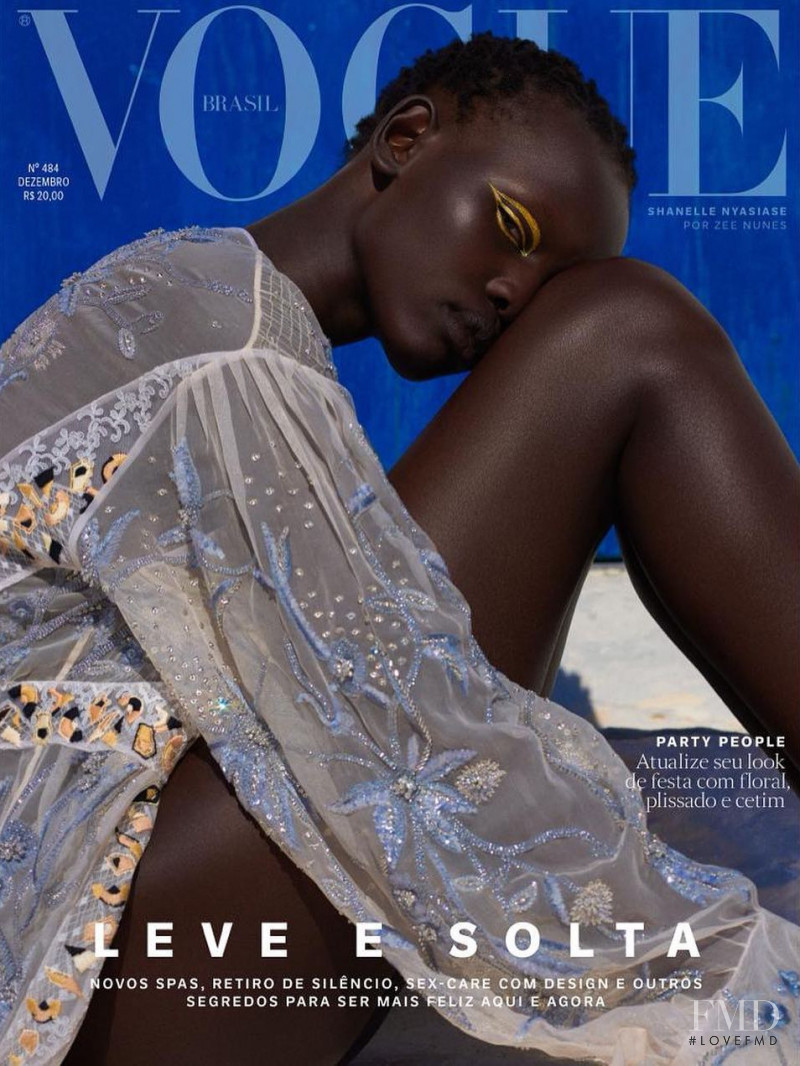 Shanelle Nyasiase featured on the Vogue Brazil cover from December 2018