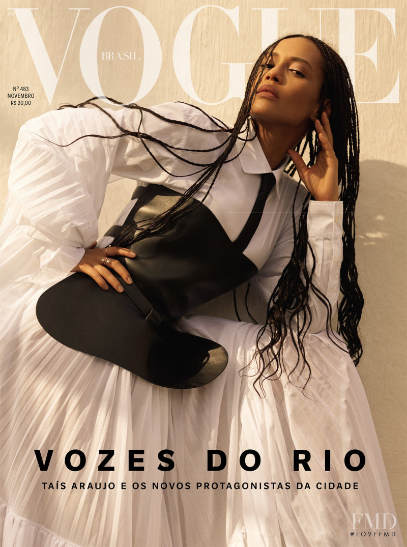 Taís Araujo featured on the Vogue Brazil cover from November 2018