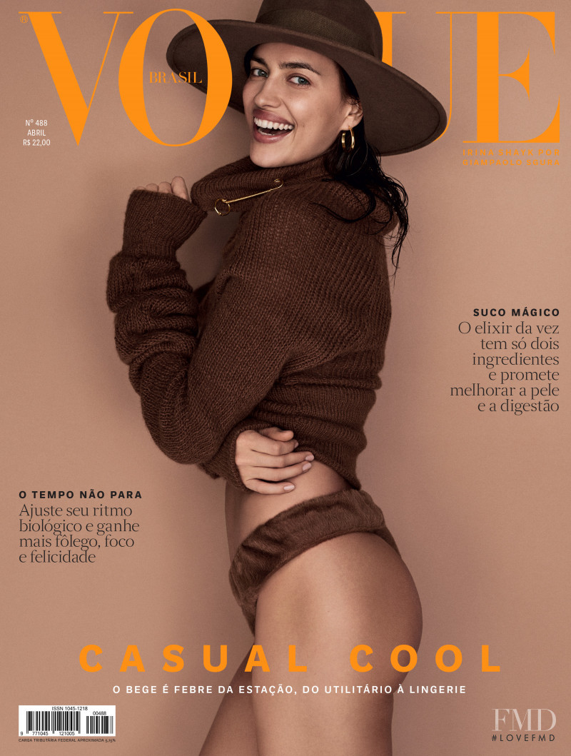 Irina Shayk featured on the Vogue Brazil cover from April 2019