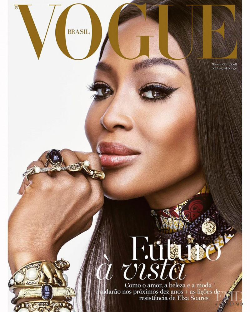 Naomi Campbell featured on the Vogue Brazil cover from December 2019
