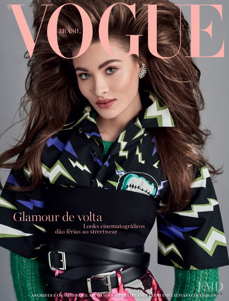 Grace Elizabeth featured on the Vogue Brazil cover from June 2019