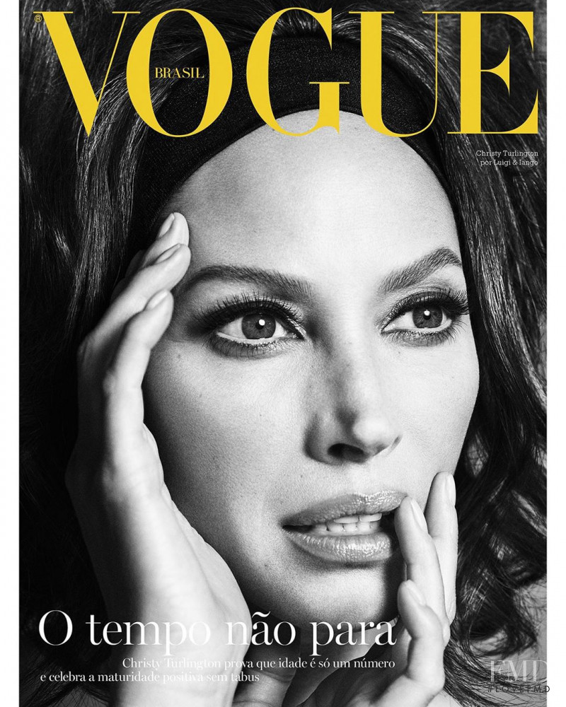 Christy Turlington featured on the Vogue Brazil cover from October 2019
