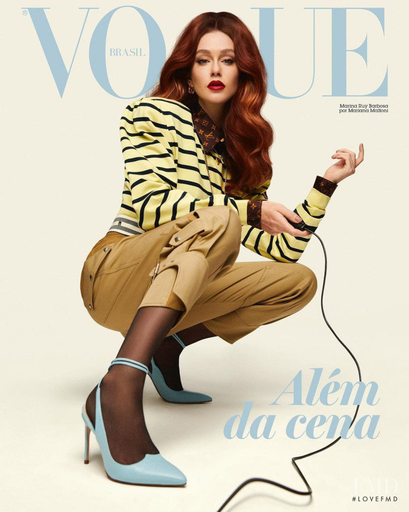 Marina Ruy Barbosa featured on the Vogue Brazil cover from December 2020