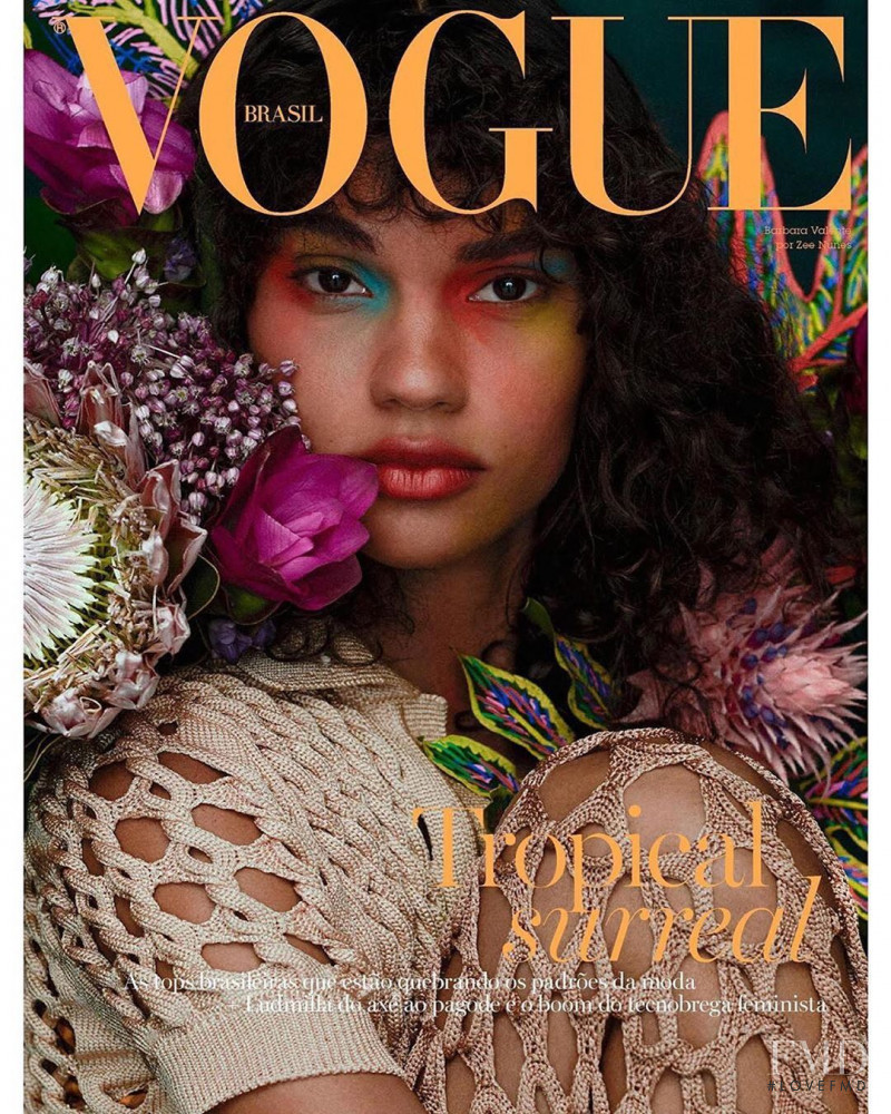 Barbara Valente featured on the Vogue Brazil cover from February 2020