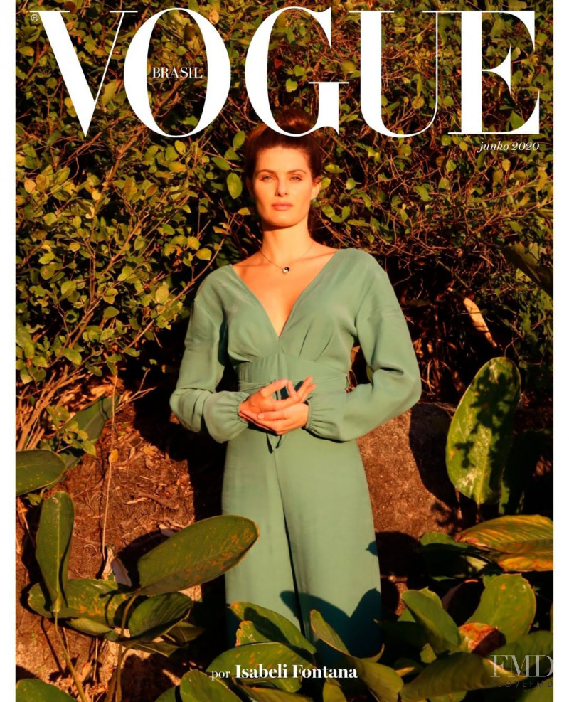 Isabeli Fontana featured on the Vogue Brazil cover from June 2020