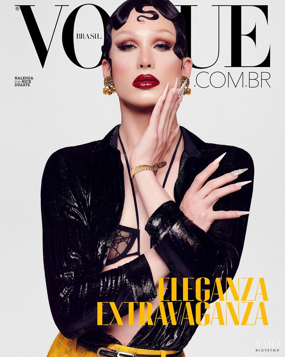 Cover of Vogue Brazil with Halessia , October 2020 (ID:57454 ...
