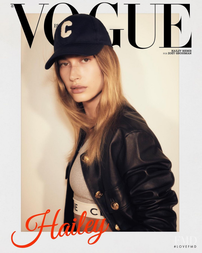 Hailey Baldwin Bieber featured on the Vogue Brazil cover from April 2021