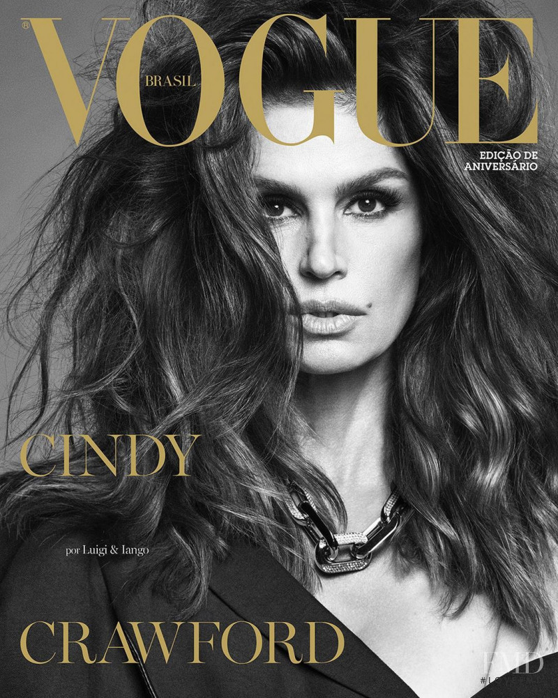 Cindy Crawford featured on the Vogue Brazil cover from May 2021