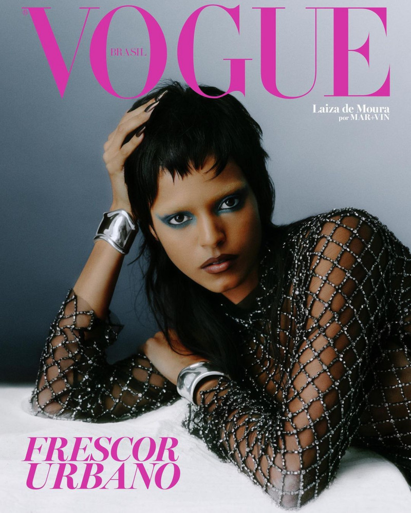 Laiza de Moura featured on the Vogue Brazil cover from November 2022