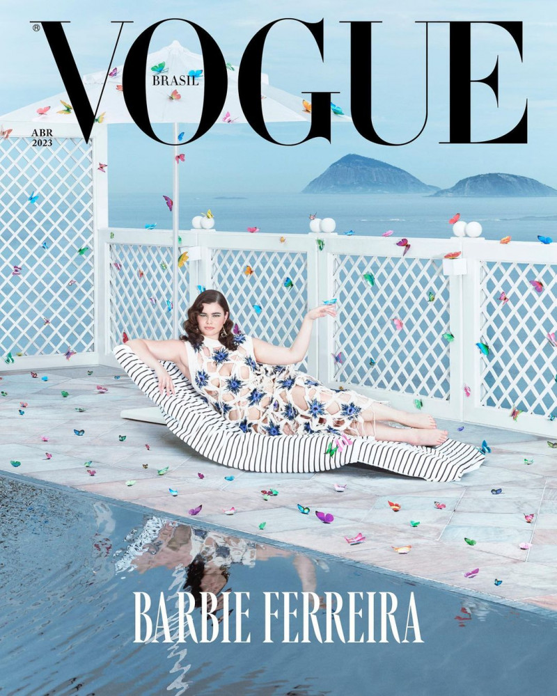 Barbie Ferreira featured on the Vogue Brazil cover from April 2023