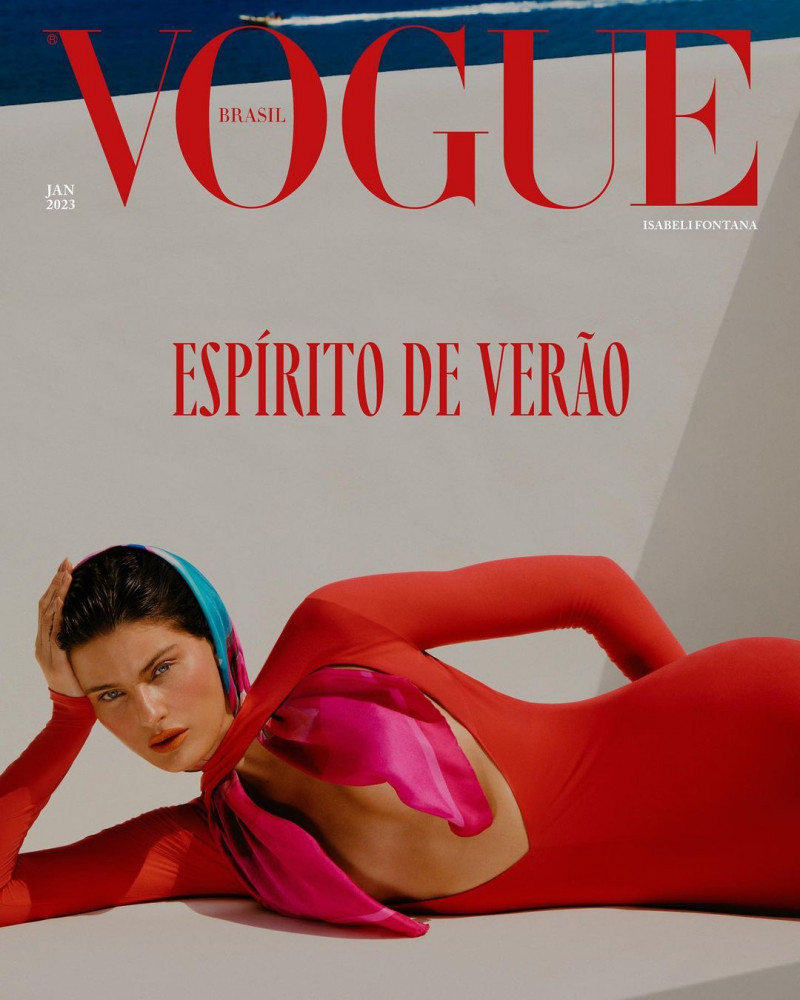 Isabeli Fontana featured on the Vogue Brazil cover from January 2023