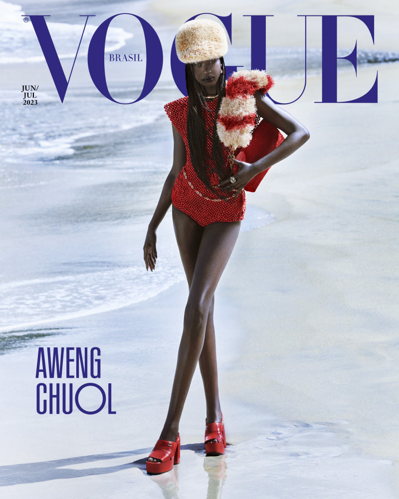 Aweng Chuol featured on the Vogue Brazil cover from June 2023