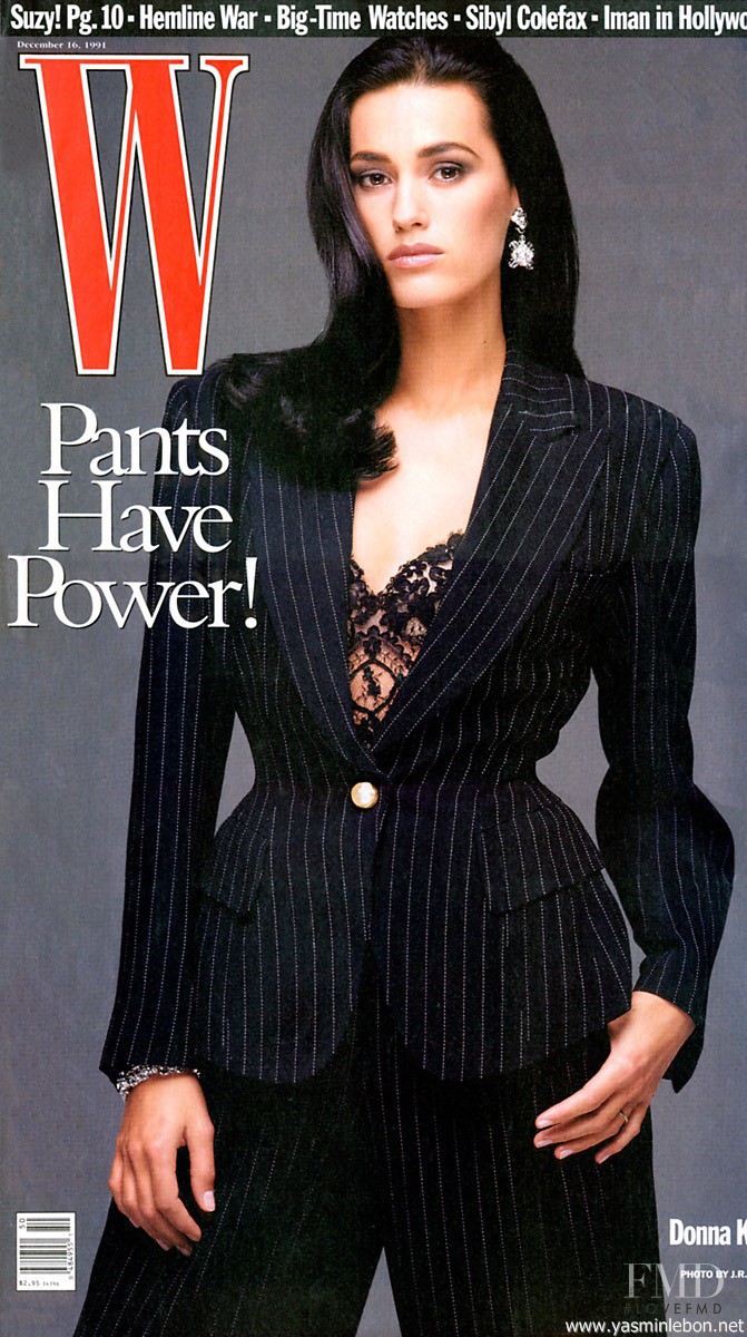 Yasmin Le Bon featured on the W cover from December 1991