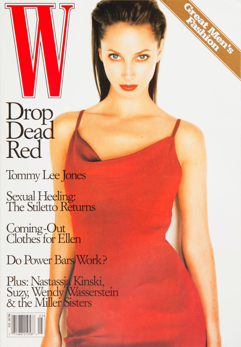 Christy Turlington featured on the W cover from May 1997