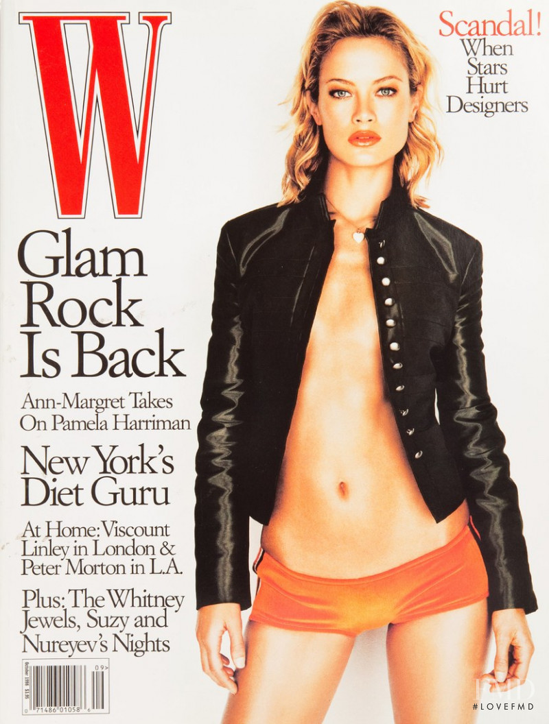 Carolyn Murphy featured on the W cover from October 1998