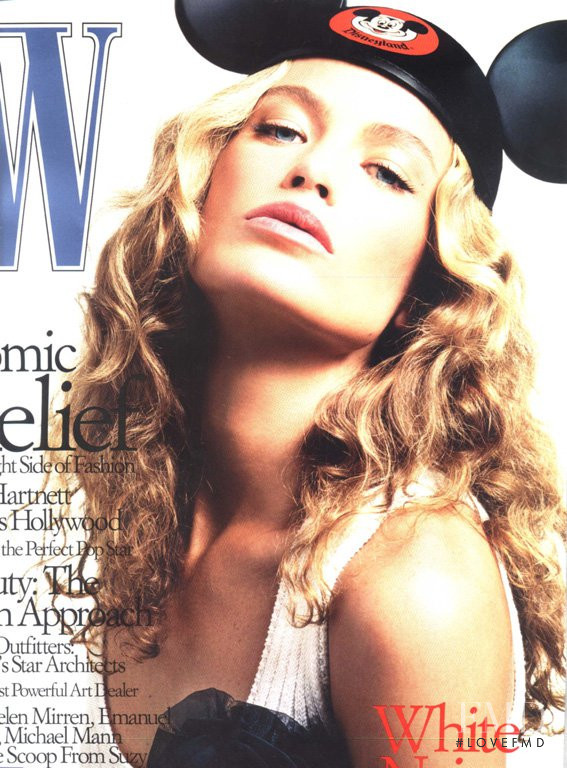 Carolyn Murphy featured on the W cover from January 2002