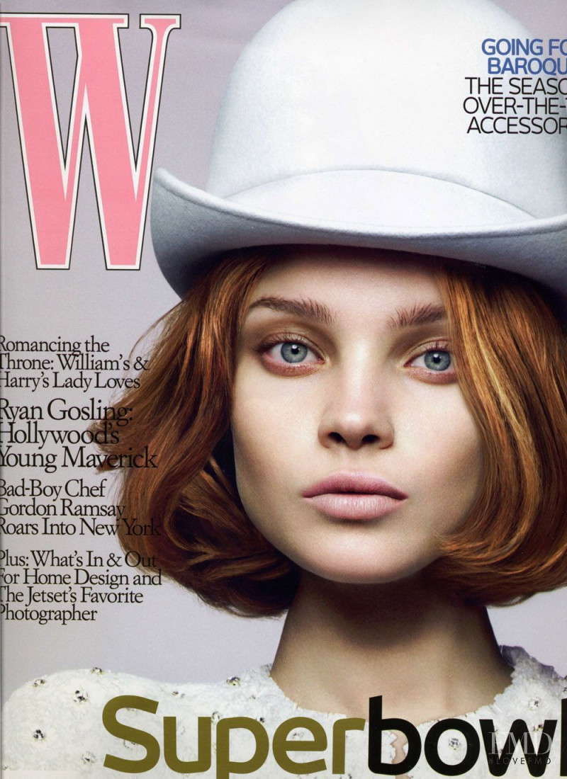 Natalia Vodianova featured on the W cover from August 2006