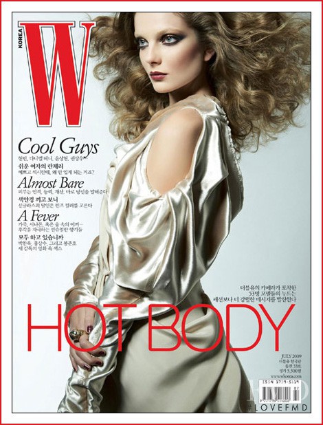 Eniko Mihalik featured on the W cover from July 2009