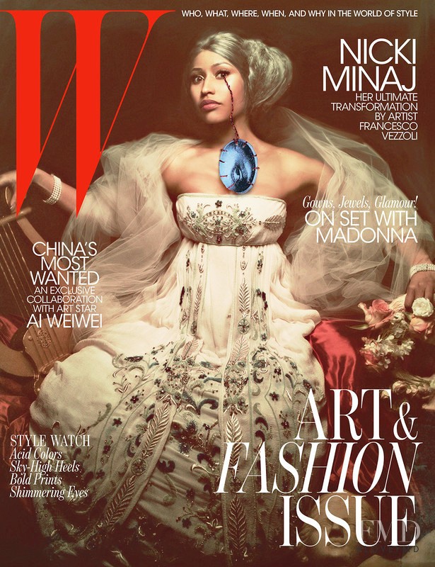 Nicki Minaj featured on the W cover from November 2011