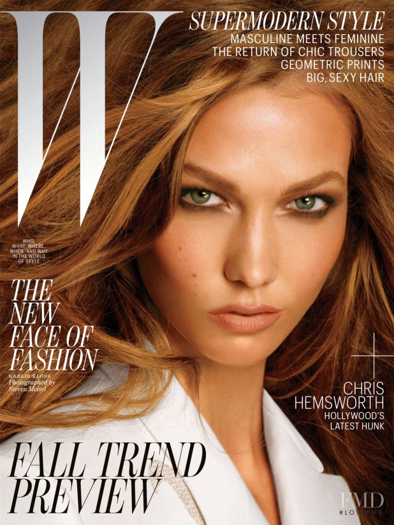 Karlie Kloss featured on the W cover from July 2012