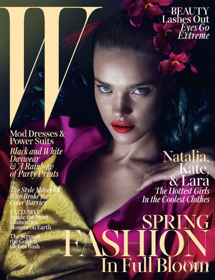 Natalia Vodianova featured on the W cover from March 2013