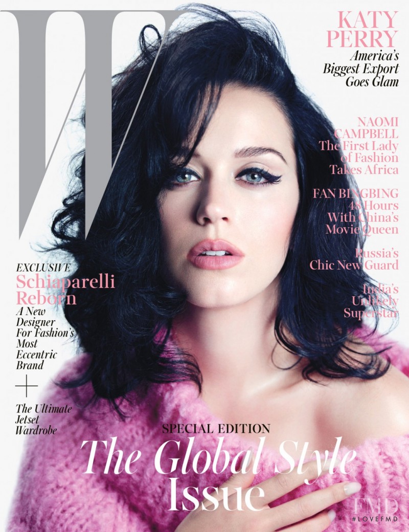 Katy Perry featured on the W cover from November 2013