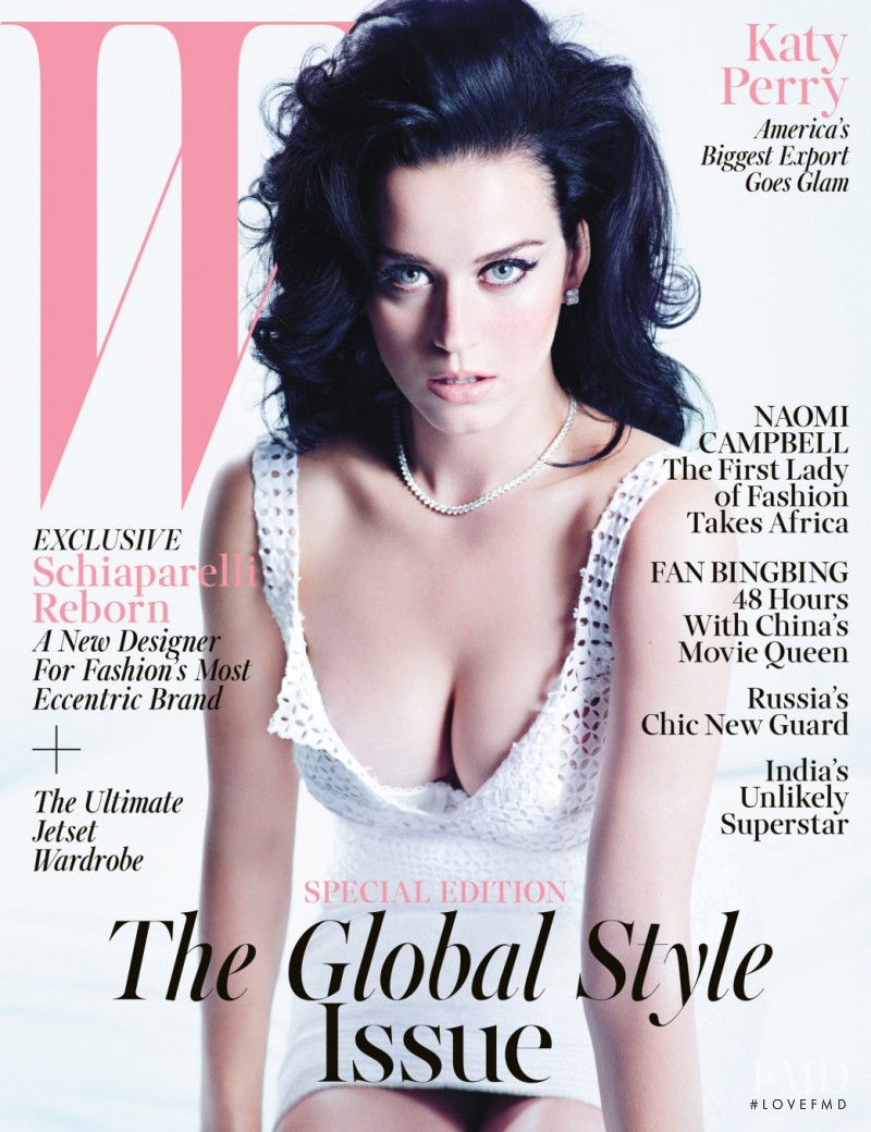 Katy Perry featured on the W cover from November 2013