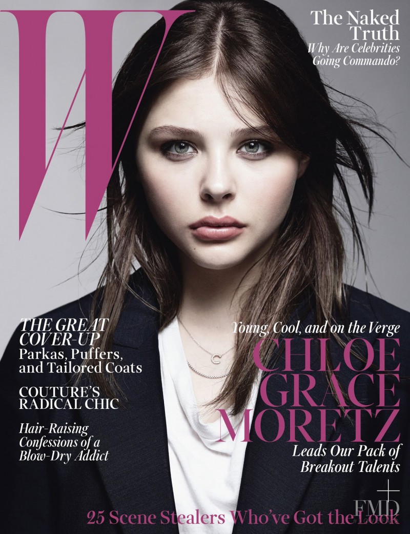 Chloë Moretz featured on the W cover from October 2013