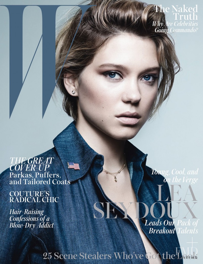 Léa Seydoux featured on the W cover from October 2013