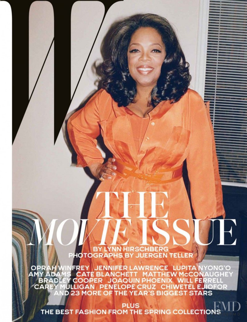 Oprah Winfrey featured on the W cover from February 2014