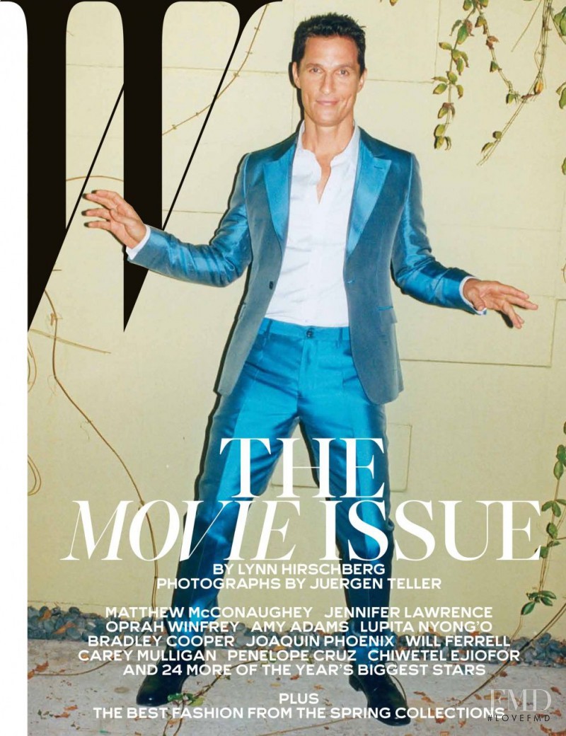 Matthew McConaughey featured on the W cover from February 2014