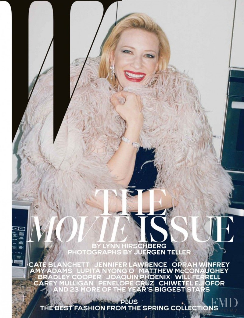 Cate Blanchett featured on the W cover from February 2014