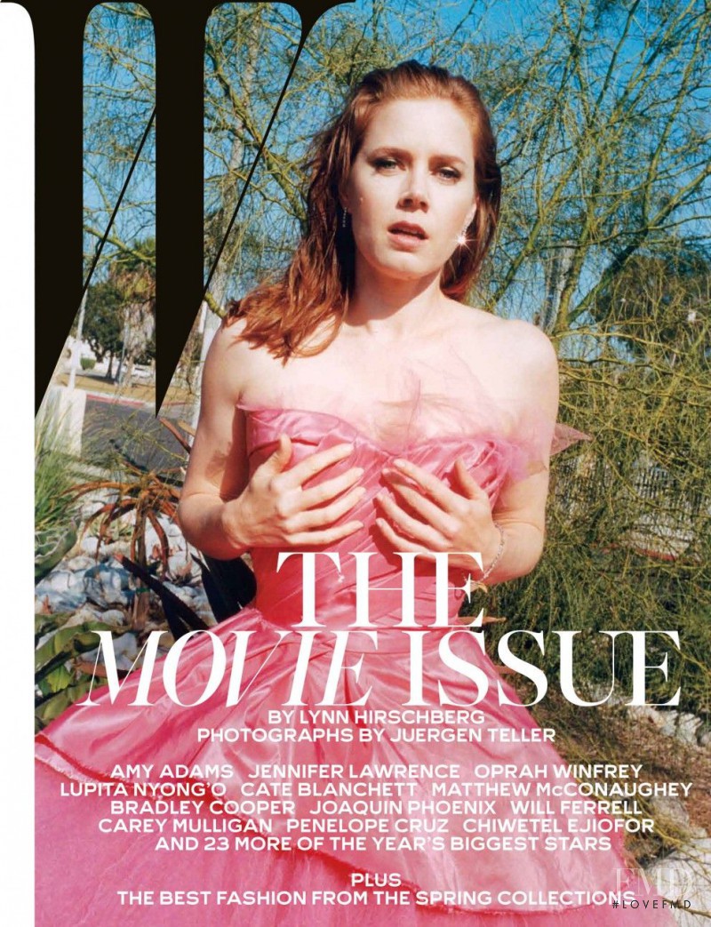 Amy Adams featured on the W cover from February 2014