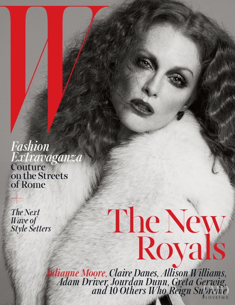 Julianne Moore featured on the W cover from October 2015