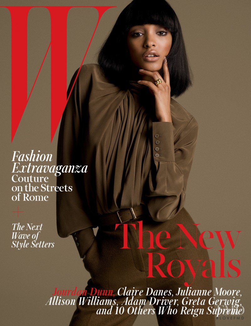 Jourdan Dunn featured on the W cover from October 2015