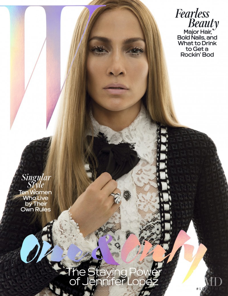 Jennifer Lopez featured on the W cover from May 2016