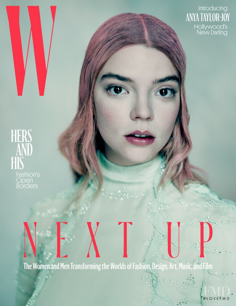 Anya Taylor-Joy featured on the W cover from April 2017