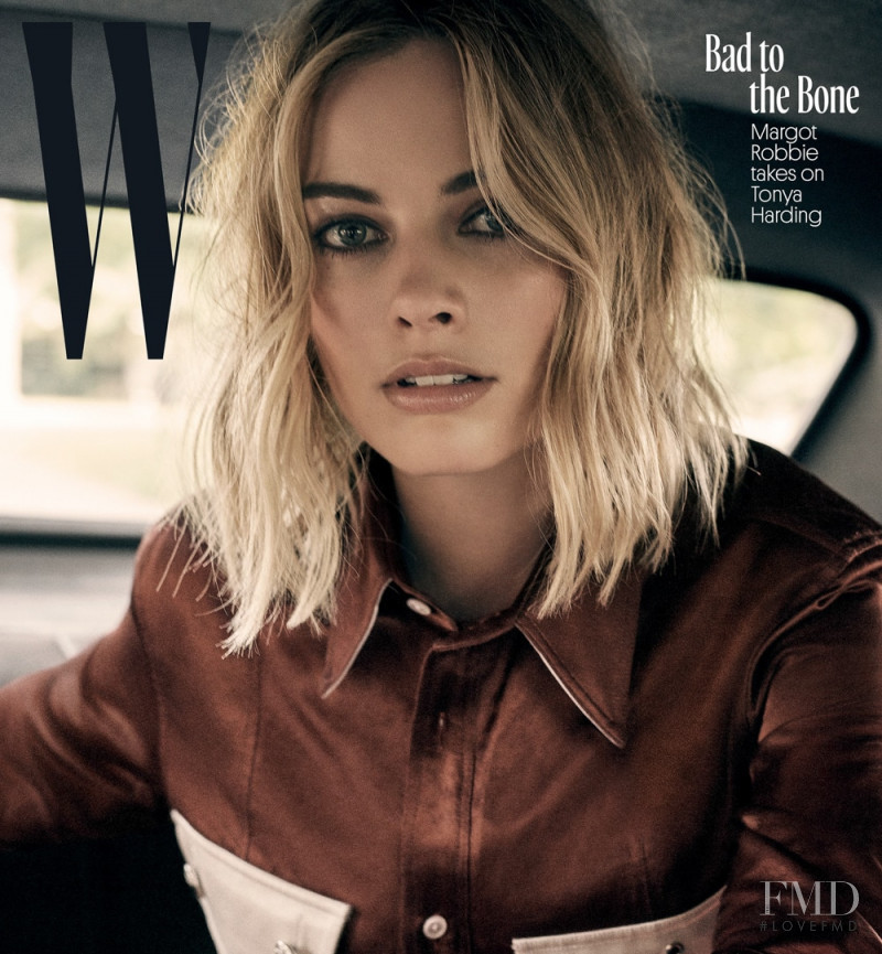 Margot Robbie featured on the W cover from November 2017